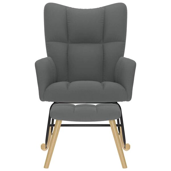 vidaXL kiiktool jalapingiga, tumehall, kangas