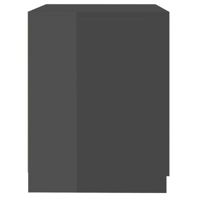 vidaXL pesumasinakapp, kõrgläikega hall, 71 x 71,5 x 91,5 cm