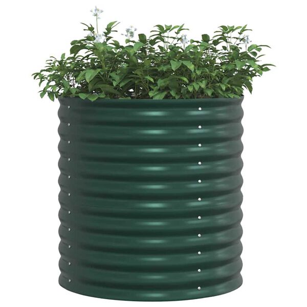 vidaXL Kõrgendatud aia taimelava Roheline 80 x 80 x 81 cm Teras