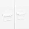 vidaXL garderoob, valge, 90 x 50 x 180 cm, metall