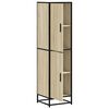 vidaXL Highboard Sonoma tamm 35,5x35x139 cm inseneritud puit ja metall