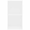 vidaXL raamaturiiul, valge, 40x30x76,5 cm, tehispuit