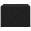 vidaXL Kohvilaud Must tamm 50 x 50 x 35 cm Tehispuit