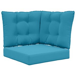 vidaXL V&auml;lim&ouml;&ouml;blitugi patja 3 pcs Kuninglik sinine Pol&uuml;ester