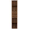 vidaXL raamatukapp, pruun tamm, 36 x 30 x 171 cm, tehispuit