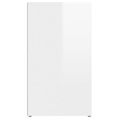 vidaXL puhvetkapp, kõrgläikega valge, 80 x 30 x 54 cm, tehispuit