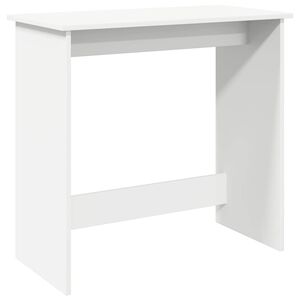 vidaXL kirjutuslaud, valge, 80 x 40 x 75 cm, puitlaastplaat