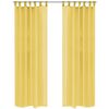 vidaXL vuaalkardinad 2 tk 140 x 175 cm, kollane