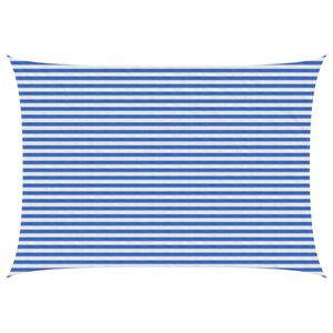 vidaXL P&auml;ikesetelgi sail Sinine ja Valge 3 x 6 m HDPE