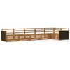 vidaXL V&auml;li diivanikomplekt 6 pcs Naturaalne 406 x 168,5 x 73 cm