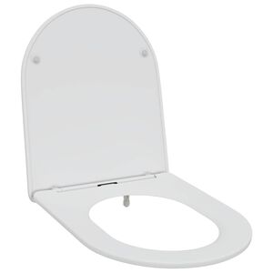 vidaXL Tualettsari Valge 47 x 36 x 3,4 cm Duroplast