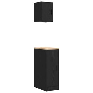 vidaXL garaažikapid 2 tk, must, tehispuit