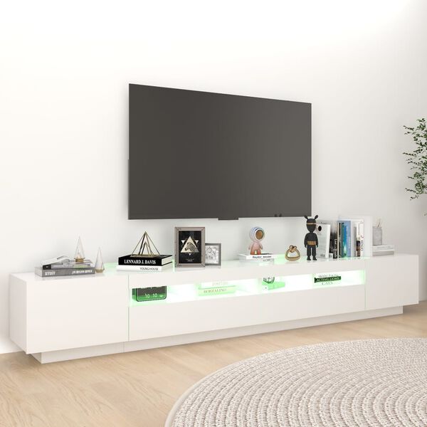 vidaXL telerialus LED-tuledega, valge, 260 x 35 x 40 cm