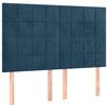 vidaXL peatsiplaat, tumesinine, 144 x 5 x 118/128 cm, samet
