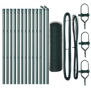 vidaXL Aiapost Roheline 25 x 0,6 m (25 mm silmus) Terased ja PVC