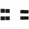 vidaXL Seinale kinnitatav TV kapp 8 pcs Must tamm 30,5 x 30 x 30 cm
