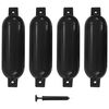 vidaXL paadi kaitseraud 4 tk, must, 51 x 14 cm, PVC