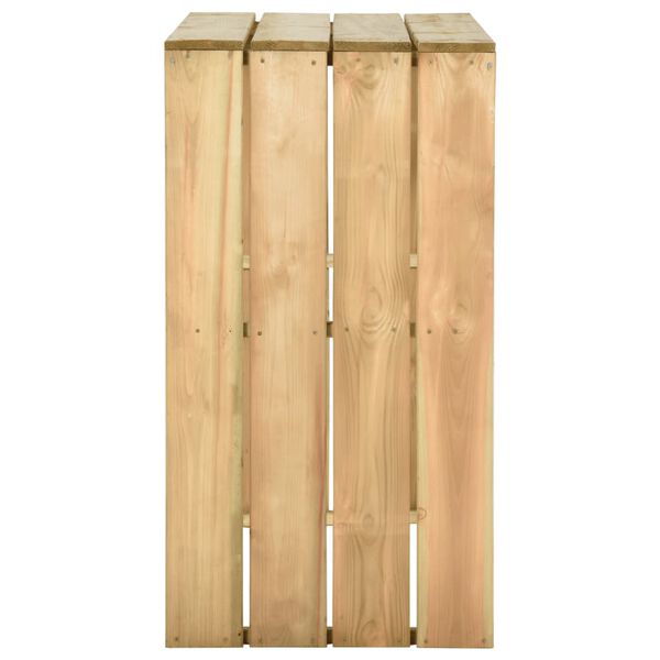 vidaXL baarilaud, 100 x 60 x 110 cm, immutatud m&auml;nnipuit