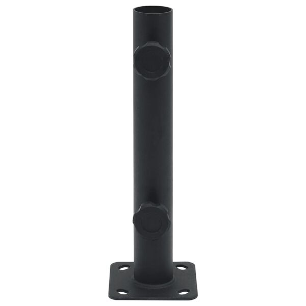 vidaXL p&auml;ikesevarju alus &Oslash;32/34/38 mm postile, matt must, teras