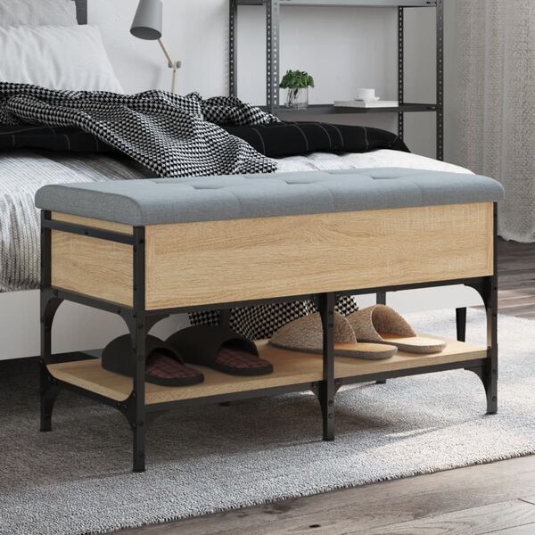 vidaXL jalatsipink, Sonoma tamm, 82 x 42 x 45 cm, tehispuit