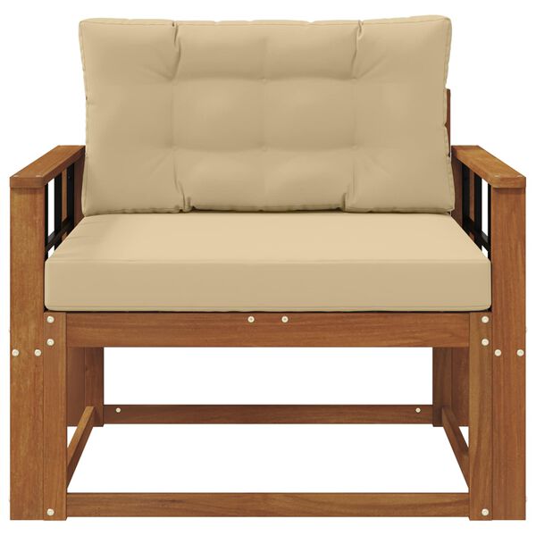 vidaXL V&auml;ljas Keskmine Diivan Tugev akatsiapuu Neutraalne