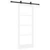 vidaXL Libisev uks ORKDAL Valge 83 x 202 cm Soe m&auml;nnipuit ja klaas