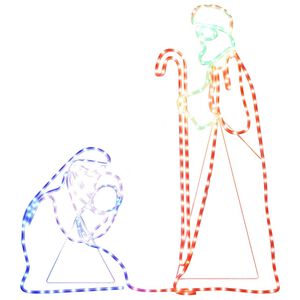 vidaXL Maarja ja Joosepi j&otilde;ulukuj 264 LEDiga 40x55 ja 38x100 cm