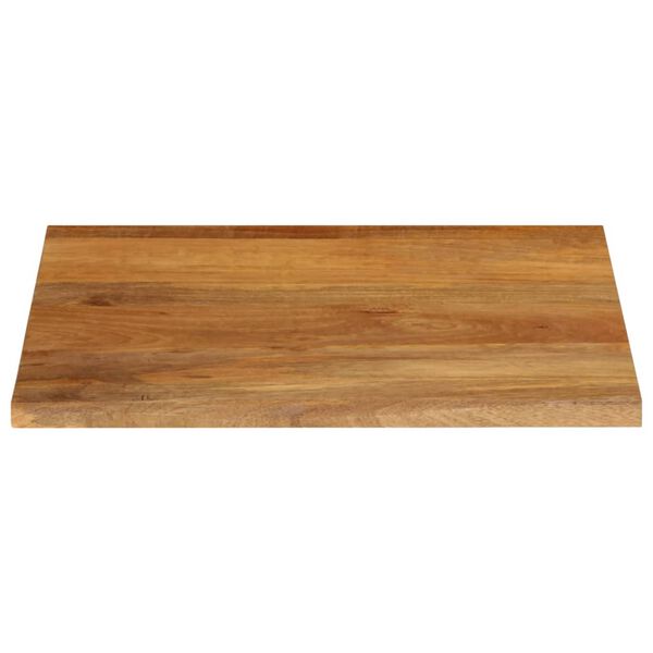 vidaXL lauaplaat, naturaalse servaga, 80 x 80 x 2,5 cm, mangopuit