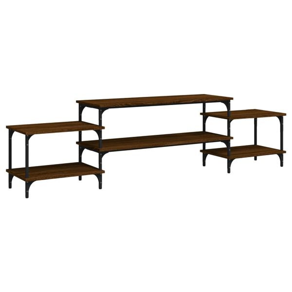 vidaXL telerikapp, pruun tamm, 197 x 35 x 52 cm, tehispuit