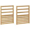 vidaXL K&auml;etugede moodul 2 pcs Valge 59 x 4 x 73 cm Tugev akatsiapuu