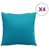 vidaXL diivanipadjad 4 tk, sinised, 40 x 40 cm, kangas