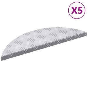 vidaXL Ruudulised Plaadid 5 pcs Hõbedane 60 x 18 cm Alumiinium