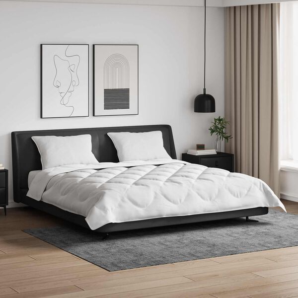 vidaXL Suletekk padjaga 3 pcs Valge Mikrofiiber