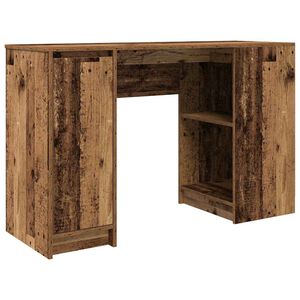vidaXL kirjutuslaud, vana puit, 120x42x76 cm, tehispuit