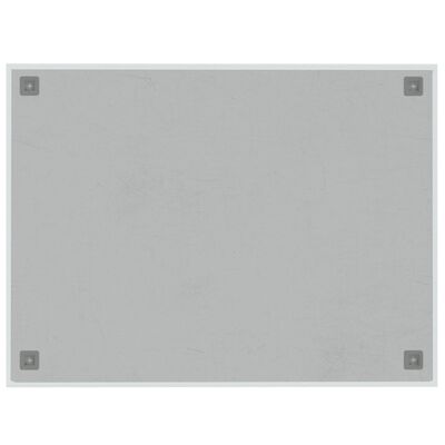 vidaXL seinakinnitusega magnettahvel, valge , 80x60 cm , klaas