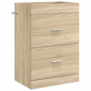 vidaXL Vannitoa all oleva kraani kapp Sonoma tamm 56 x 37,5 x 81 cm