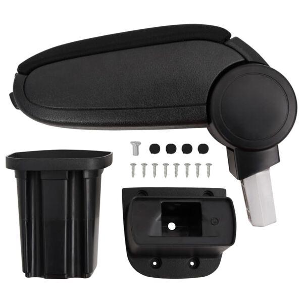 vidaXL auto k&auml;etugi, must, 12 x 32 x (34-50) cm, ABS