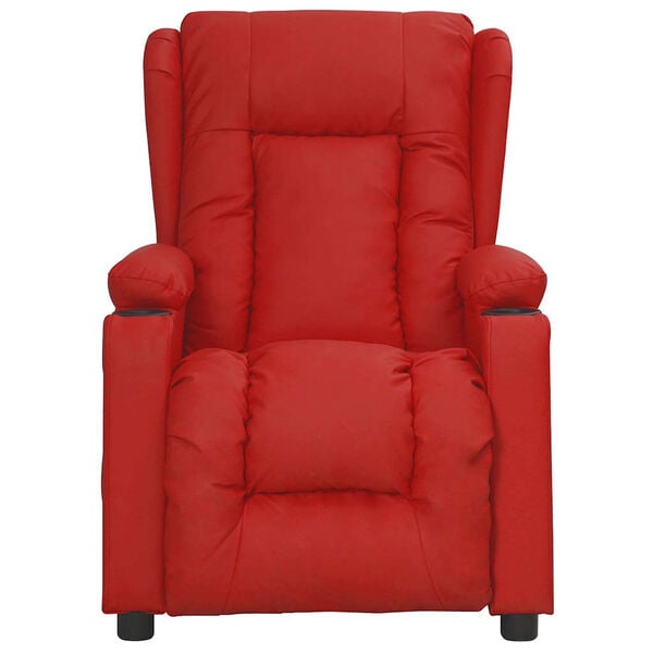 vidaXL p&uuml;sti t&otilde;usmist toetav tugitool, veinipunane, kunstnahk