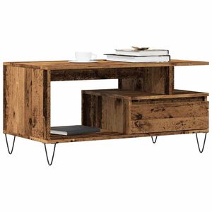 vidaXL diivanilaud Old Wood 90x49x45 cm Engineered Wood