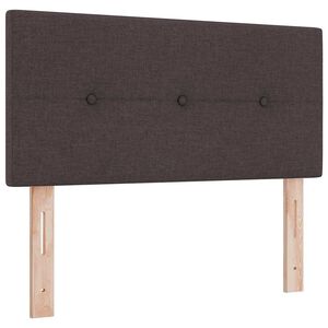 vidaXL LED peatoed LED-ribadega peaga Tume pruun 80 cm kangas