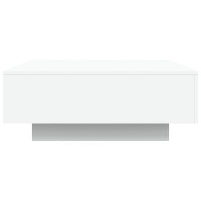 vidaXL LED-tuledega kohvilaud, valge, 80 x 80 x 31 cm