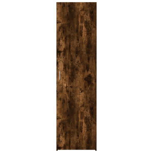 vidaXL kõrge kapp, suitsutatud tamm, 50x42,5x185 cm tehispuit