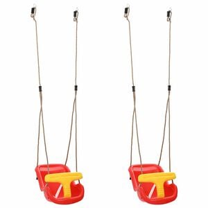 vidaXL Beebikiik 2 pcs Punane 36 x 43 x 42 cm Plastmass