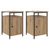 vidaXL &Ouml;&ouml;lambi kapp 2 pcs K&auml;sit&ouml;&ouml;puu 40 x 42 x 60 cm Tehispuit