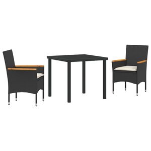 vidaXL Aia s&ouml;&ouml;gilaudade komplekt padjaga 9 pcs Beež pol&uuml;rotang