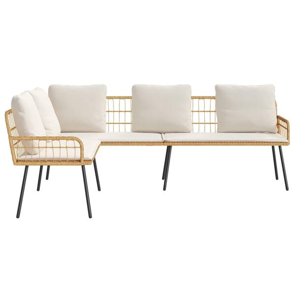 vidaXL Diivan padjaga Pruun 61.5 x 123 x 82cm Metall