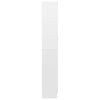 vidaXL vitriinkapp k&otilde;rgl&auml;ikega valge 82,5x30,5x185 cm tehispuit