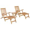vidaXL Kokkupandav terrassitool koos lauaga 2 pcs Naturaalne