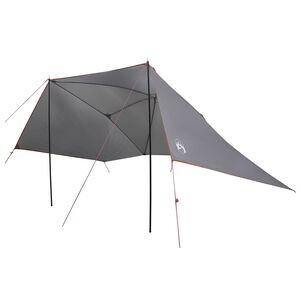 vidaXL Auto telk Hall ja oranž 308 x 215 x 220 cm Pol&uuml;ester ja teras