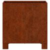 vidaXL jalgadega taimekast, rooste, 30x30x30 cm, Corten teras